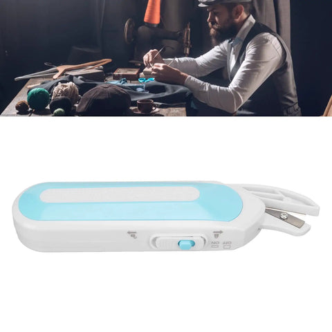 Heavy Duty Cordless Electric Scissors With Comfort Grip And Razor Sharp Metal Blade Slice Through Leather Fabric And Cardstock Like Butter Lightweight Tool For Weekend Crafting Projects, showing ergonomic grip.