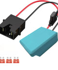 Power Wheel Battery Adapter For 18V Cordless Battery To Peg Perego Ride On Toy Conversion Kit with fuse holder and connectors