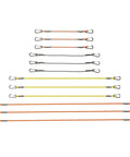 Heavy Duty Carabiner Bungee Cords Set, 12 Pack In Assorted Colors And Sizes, 18 Inch, 24 Inch, 36 Inch, And 48 Inch, Weatherproof