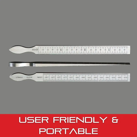 Precision Taper Gauge for Hole and Slot Measurement, Range 0.010 to 0.150 Inch,.001 Inch Graduation, durable tool steel