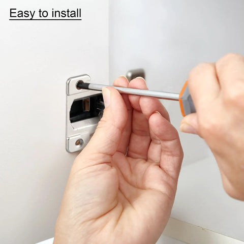 Heavy Duty Self Closing Cabinet Hinges Eight Pack For Kitchen And Closet Doors Smooth Soft Close Compact Overlay Hardware Easy Screw Mount Installation That Works Like A Dream For Any Home Upgrade