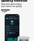 Slick Indoor Air Quality Monitor Tracks Temp Humidity Carbon Monoxide Pm2.5 Vocs Hooks Into Alexa Sends Snappy Alerts.