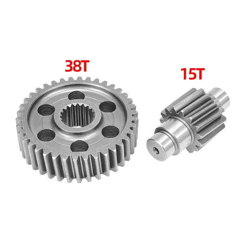 Beefed-Up High-Performance Final Drive Gear Set For GY6 150cc 180cc 200cc Scooters Moped ATV Go Kart 15 To 38T Upgrade Kit Durable Alloy Steel