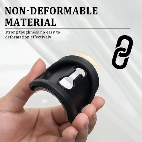 Tough As Nails Silicone Car Door Lock Cover For Nissan Pathfinder 2022 To 2026, black silicone material in hand.