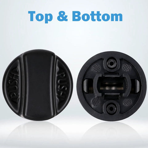 Top and bottom view of Plug And Play Keyless Ignition Push Button Knob Switch Kit For Mazda CX 9 CX 7 Mazda6 2006 2011 Upgrade Cover Set