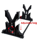 Portable Rifle And Handgun Display And Cleaning Stand For Airguns, Indoor Table Or Wall Mount, Lightweight, with adjustable height