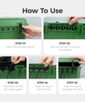 How to use Badass Heavy Duty Outdoor Electrical Box With IP54 Weatherproof Rating steps for cord placement and sealing.