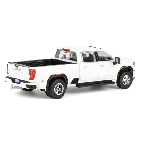 GMC Sierra 3500HD Denali Dually Diecast Truck 1/64 Scale Sick White Frost Exclusive Karson Diecast Limited Edition Collectible