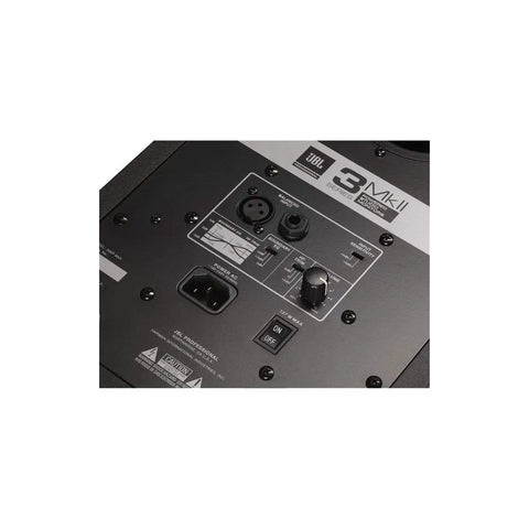 Back panel of 306P MkII 6.5 Inch Powered Studio Monitor Speakers Pair With New Transducers Tight Bass Low Distortion Boundary EQ