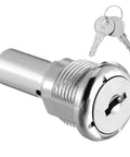 Thinking Process: metal lock and key set for candy machine, silver cylinder lock with two keys