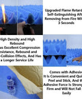Badass Heavy Duty Self Adhesive Soundproofing Acoustic Foam Panels 7 Cm Thick, blue egg crate textured material for noise insulation.