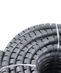 Close-up of Spiral Cable Wrap For Wiring And Pipe Protection, 22mm Diameter, 50m Roll, Flexible Cable Management Sleeve
