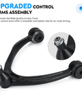 Beefed-Up Forged Steel Front Upper Control Arms With Ball Joints For Escalade 2007 To 2014 Tahoe 2007 To 2016 Suburban 1500 Silverado 1500 Sierra 1500 Yukon Avalanche GMC Yukon XL 1500 Suspension Kit Upgrade black forged steel arm with ball joint
