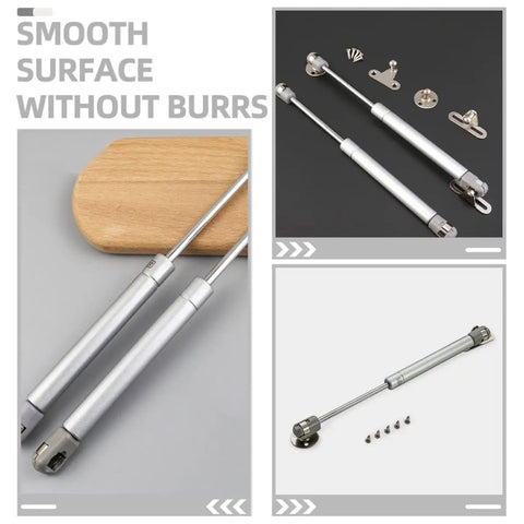 Ultra Sturdy Hydraulic Gas Spring Hinges For Cabinets And Lids With Soft Close Heavy Duty Kitchen Door Struts Durable Gas Pressure Rods 2 Pack Set