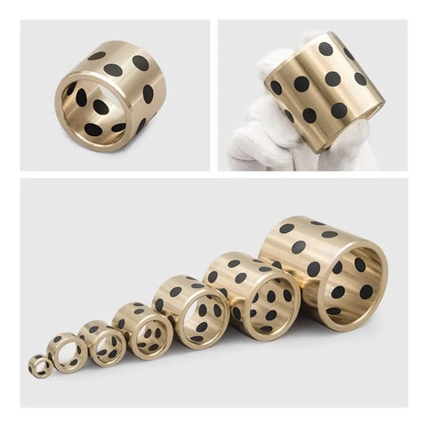 Shop Grade Brass Bushings With Self Lubricating Bronze Graphite Liners Built Tough For Runs Like Butter Performance Tight Clearance Fit And No Hassle Upgrades For Heavy Equipment Builds All Sizes