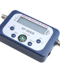 Portable Satellite Signal Meter For Campers With LCD Backlit Display And Compass Built In Amplifier Attenuation Control And Audible Buzzer