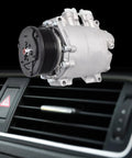 Top Rated AC Compressor Replacement For Honda CRV Two Point Four Liter 2002 Through 2006 Quick Chill Drop In Air Conditioning Unit Reliable Cooling CO 10663AC mounted near dashboard vents.