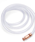 HORUSDY gas siphon hose, 6 ft clear tubing with copper nozzle.