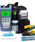 FTTH Fiber Optic Tool Kit With VFL Visual Fault Locator All In One Convenience Optical Power Meter FC 6S Cleaver Cable Stripper