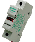 Top Shelf Heavy Duty One Pole Fuse Block Rated For 30 Amps And 600 Volts showing thermoplastic shell and pressure plate mounts.