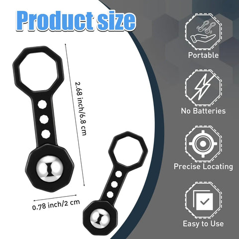 Top Shelf 4 Pack Magnetic Stud Finder Delivers Dead On Accuracy And Heavy Duty 27 Pound Pull Force For Hassle Free Wall Scanning In Drywall Plywood Or Tile Without Batteries To Snag Hidden Nails Or Metal Studs