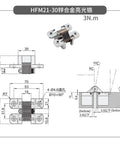 Flat Torque Hinge For Gates With Square Damping And Arbitrary Angle Positioning Cone Hole Zinc Alloy Gate Hinge 1 Piece