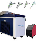 Straight Up Badass 3000W Double Wobble Laser Welder Machine 4In1 Laser Cleaner Cutter with Automatic Wire Feeder, industrial design.