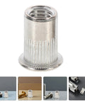 70 Piece M5 Stainless Steel Flat Rivet Nut Kit with Threaded Inserts Built for Heavy Duty Strength and Quick Install view