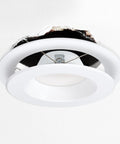 6 Inch White Goof Rings For Recessed Lights Trim 12 Pack Quick Fix for messy drywall cuts around recessed light.