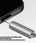 All In One Handy Multitool For Home And Outdoors With Package Opener Brush And Phone Ejector in use on smartphone