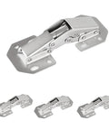 4 Pack 90 Degree Soft Close Cabinet Hinges No Pre Drill Noiseless Hidden Concealed Hardware 3 Inch Normal Type Easy Install For Home DIY And Furniture Projects