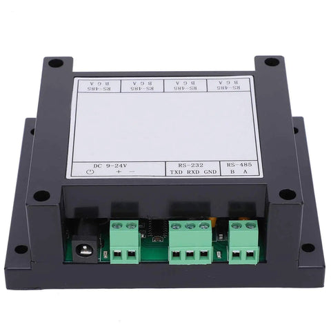 4 Channel RS485 Repeater With Photoelectric Isolation DC DC Isolated Power Supply Industrial Grade Signal Divider Hub Splitter rear view