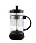 12 Ounce Glass French Press Coffee And Tea Brewer For Single Cup Brews Easy To Use With Durable Heat Resistant Glass And Plastic Exterior