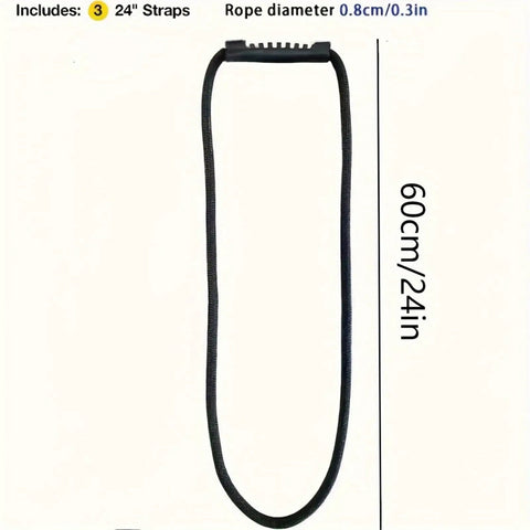 Heavy Duty Nylon Cord Strap Organizer Rope For Tailgate Parties And Campouts holds generator cords tight, 24in long.