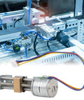 Mini Linear Stage Actuator With Screw Stepper Motor And Planetary Reducer For Measuring Equipment And Printers, all metal build