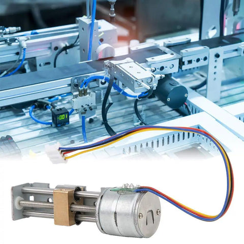 2 Phase Stepper Motor With Planetary Reducer for DIY sliders, measuring equipment, and printers, 4 wire system, compact 20mm linear screw