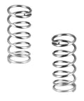 9 Bar OPV Espresso Machine Spring Replacement Kit For Gaggia Classic Pro And Classic, two metal portafilter pressure springs shown.
