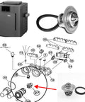 Unitherm Governor Capron 006719F Quick Install Replacement for Raypak Pool Heater Thermostat with parts diagram