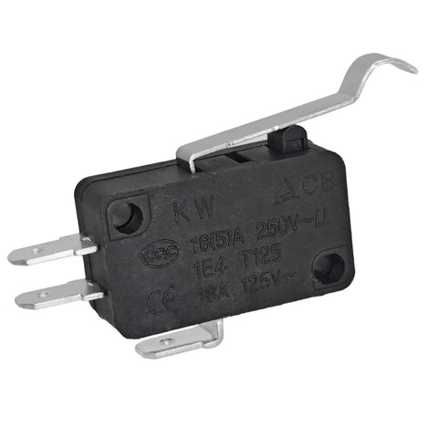 Industrial SPDT Micro Switch With Roller Lever Snap Action, Built To Last Heavy-Duty Industrial-Grade Replacement, Side View