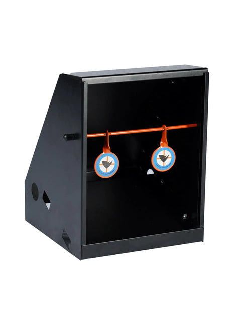 Air Strike Pellet Trap For 800fps Airguns With Interchangeable Silhouette Targets And Paper Target Compatibility Heavy Duty Steel