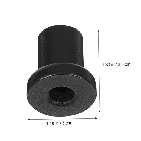 Close-up view of an anti-corrosion spacer from the 4 Pack Barn Door Track Spacers For Sliding Doors Heavy Duty Iron Connector Assemblies Wall Support Track Replacement Hardware Durable Anti Corrosion Spacer Kit For Easy Setups.
