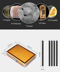 Hella Solid Game Changing Five Piece Mohs Hardness Pen Kit For Testing Gems And Rocks Without Damaging Stones Portable Collector Essential Tool With Authentic Mineral Tips For Jewelry Appraisal And Geology Field Work in a sleek aluminum case with detailed scratch kit.