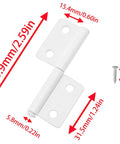 Removable White Door Hinge For Outdoor Use Quick Release Cabinet And Window Hinge With Screws 2 Pack 304 Stainless Steel