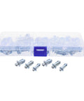35 Piece Expansion Screws And Petal Nut Kit M4 M5 M6 For Hollow Walls Plasterboard Beefy Metal Petal Shaped Fasteners in case