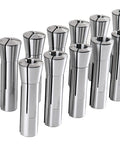13 Piece R8 Collets Set, Precision Ground And Hardened, 1/8 To 7/8 Inch In 16ths, Concentricity Within 0.0005 Inch, Fits Standard R8 Spindle