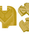 Gold CNC Machined Aspis Cut Slide Cover Back Plate for Springfield Echelon 4.5F 9mm, anodized aluminum, direct fit