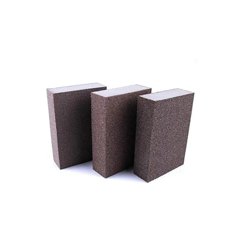 Premium Sponge Emery Cloth Sanding Blocks Set 6pcs 220 Grit Buffing Pads And Diamond Polishing Pads For Hand Sanding Wood Metal Furniture Paint