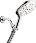 Raindance Select S 6 Inch Handheld Shower Head Set With RainAir CaresseAir and Mix Air Infusion, chrome finish, mounted view