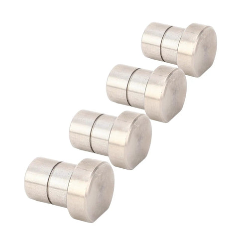 Four Piece 20mm Stainless Steel Bench Dogs Set For Workbench Stops And Locating Auxiliary Blocks To Secure Wood Pieces