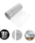 Heavy Duty Waterproof Leak Repair Tape For Plumbing And Outdoor Quick Fix Watertight Seal For Pools Buckets Tarps And More Indoor Or Outdoor Use Flexible Mending Tape showing roll and application on leaking buckets and pipes